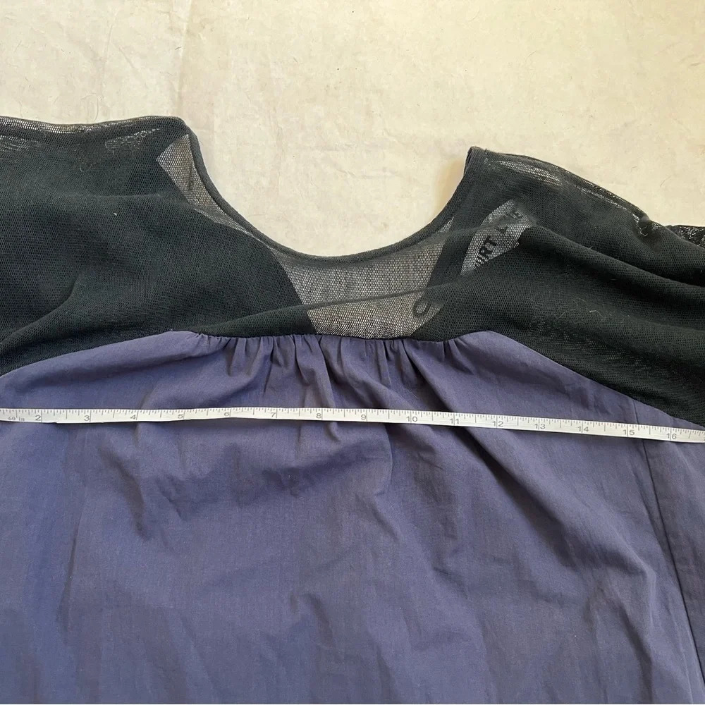 Kurt Lyle Blue Lightweight Maxi Round Neck Balloon Sleeve Dress Size XS - Picture 6 of 9